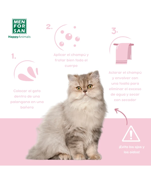 ChampĂș muy suave para gatos 300ml - Imagen 3